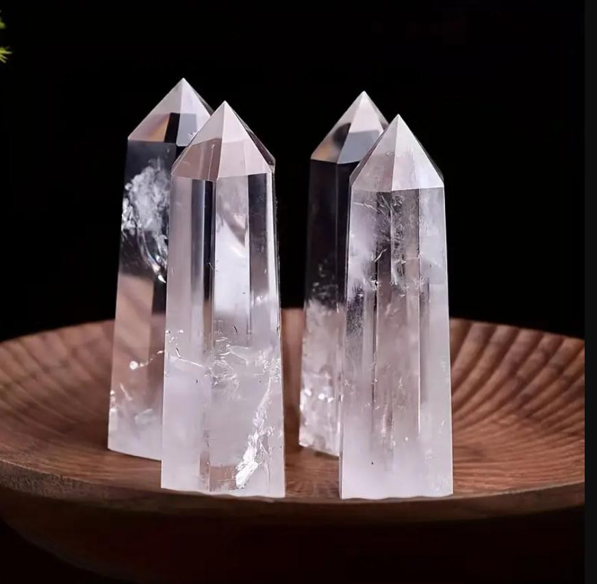 Обелиск из горного хрусталя (чистый кварц), 7 см – кристалл для медитации, энергетики, декора Киев - изображение 3