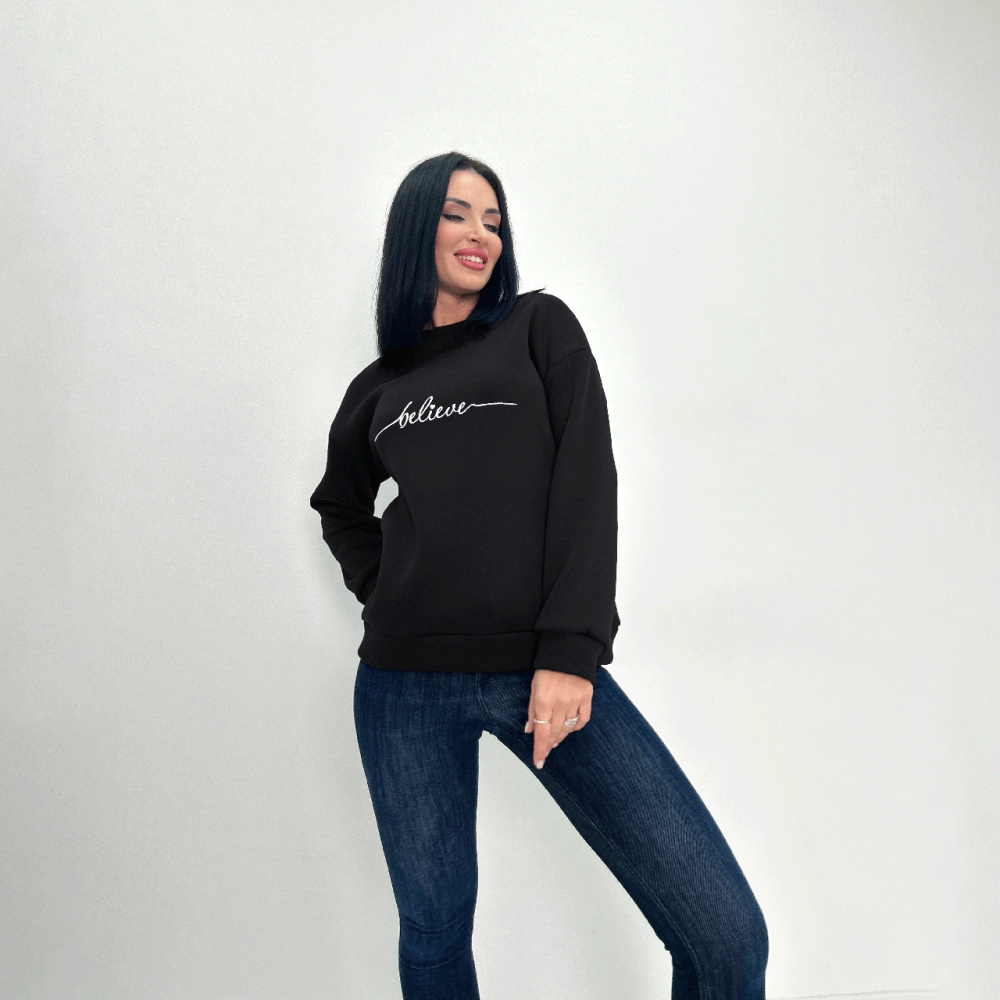 Жіночий світшот на флісі "Image" Турція оптом | Норма і батал Київ - фото 9