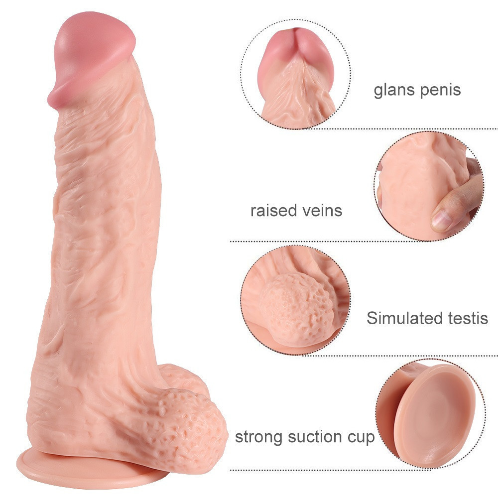 Фаллоимитатор Large Leilong Lifelike L телесный без вибрации Sex Aura Киев - изображение 4