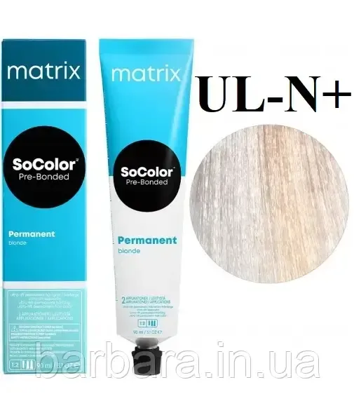 Осветляющая крем-краска для волос Matrix Ultra Blonde SoColor Pre-Bonded UL-N+ натуральный ультра Киев - изображение 1