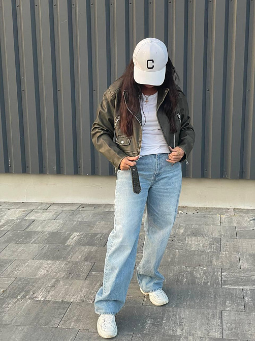 Женская короткая куртка Хаки S Харьков - изображение 2