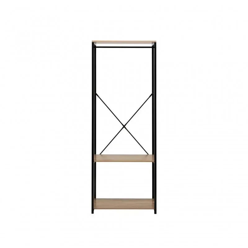 Металлическая вешалка для одежды / Стойка - рейка для одежды с полкой для обуви Коломия - фото 3