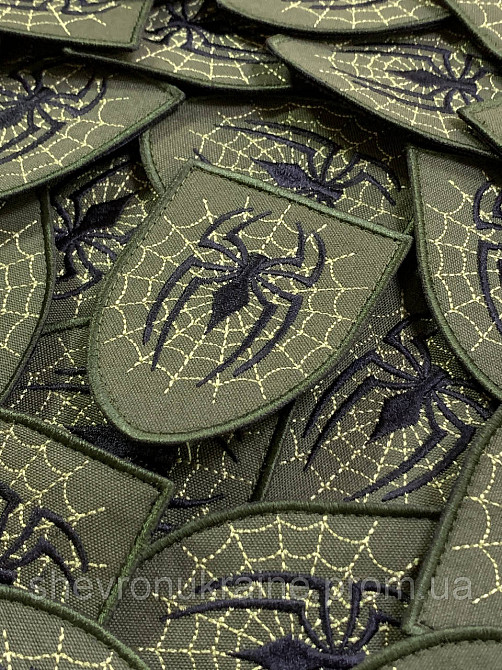 Шеврон ПАВУК (Форма щит. На липучці) Розмір 9x7см Київ - фото 3