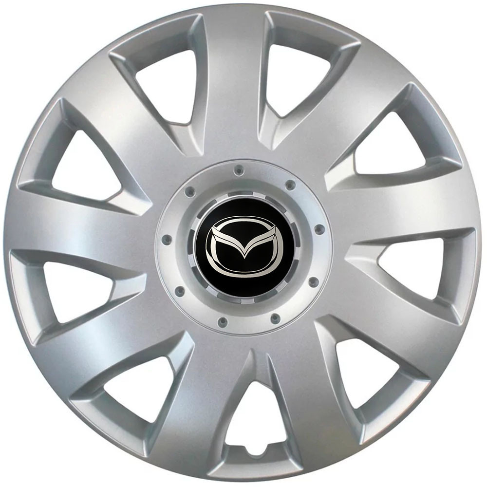 Автомобильные модельные колпаки R15 Mazda 311 4шт, SJS, серебряные Киев - изображение 1