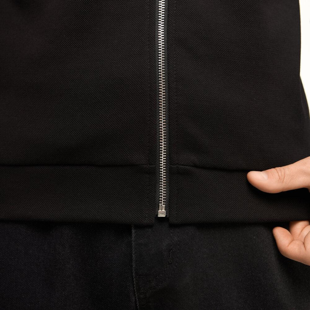 Демісезонна кофта на змійці чорна чоловіча джемпер на блискавці весна осінь без капюшона з коміром бавовна Pobedov Amber Одеса - фото 7