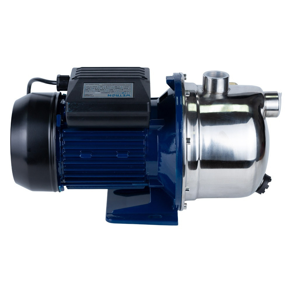 Насос відцентровий самовсмоктуючий 1.1кВт Hmax 48м Qmax 60л/хв нерж WETRON JETS100 (775054) Рівне - фото 6