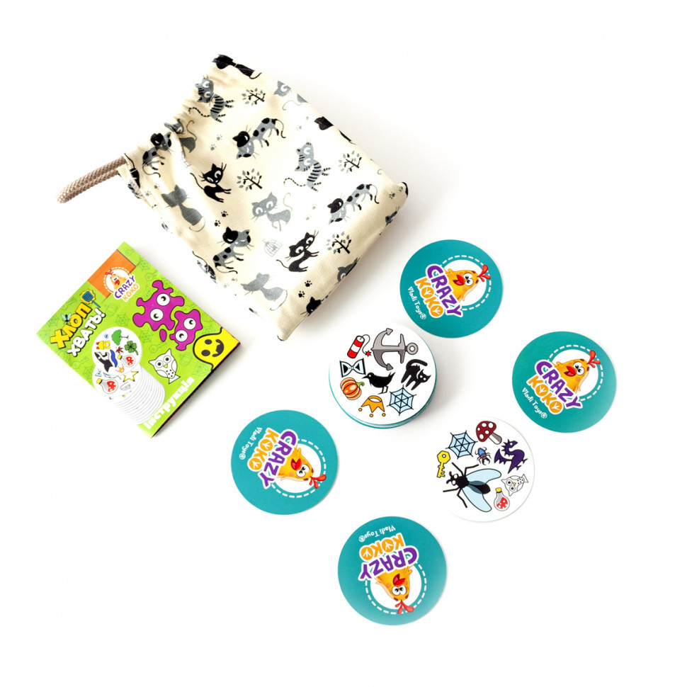 Дитяча настільна гра в мішечку "Хлоп! Хвать!" VT8077-13, 56 карток Вінниця - фото 3