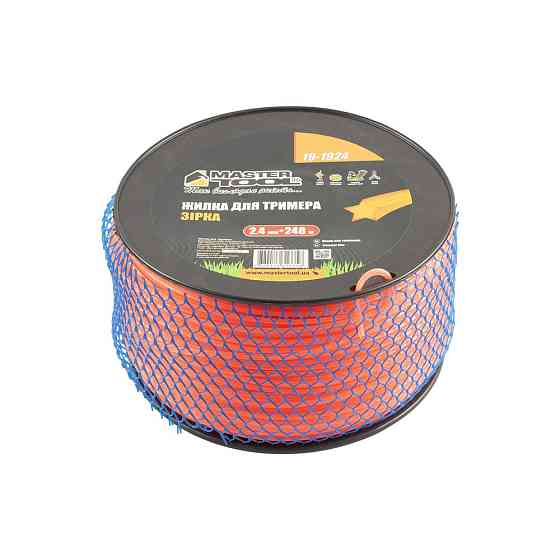 Жилка для тримера MASTERTOOL ЗІРКА 2,40 мм 248 м котушка 19-1924 Коломыя