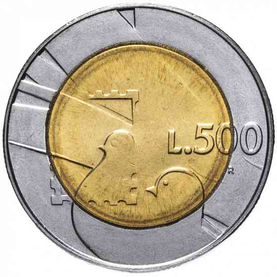 Монета 500 літрів. 1990 рік, Сан-Маріно.UNC Полтава