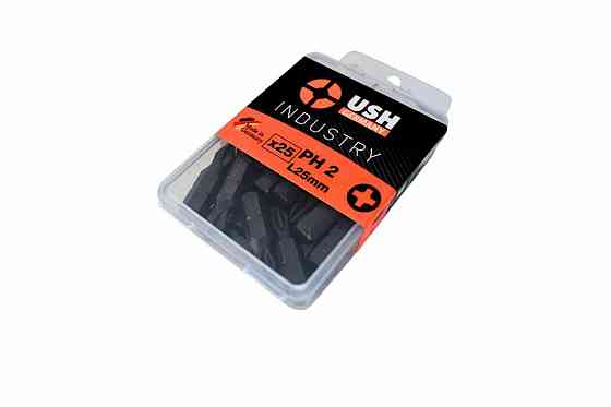 Насадка викруткова USH Industry : Phillips PH2 x 25 мм. Torsion Уп. 25 шт. Одеса