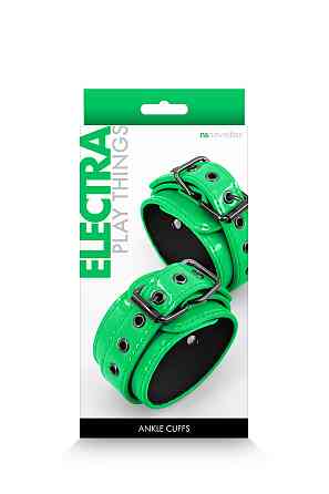 Фіксатори на ноги NS Novelties Electra Play Things Wrist Cuffs, зелений неон Sex Aura Київ