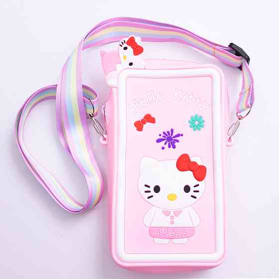 Дитяча силіконова сумочка-гаманець 17*9*2 см Рожевий HP-55-21P Коломыя