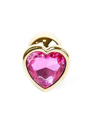 Анальна пробка - Jewellery Gold Heart Plug Pink Sex Aura Київ