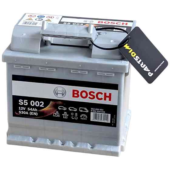 Автомобільний акумулятор Bosch 54Агод. 530А R+ (пусковий) Ковель