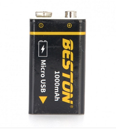 Акумулятор Beston USB крона 9v Li-ion 1000mAh Вінниця - фото 5