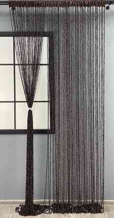 Шторы-нити спираль с люрексом Венге 300х300см 1 шт (61-070) Киев