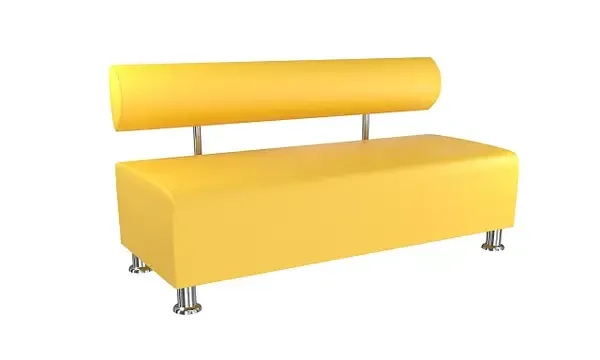 Диван для зони очікування Беккі Жовтий Київ - фото 1