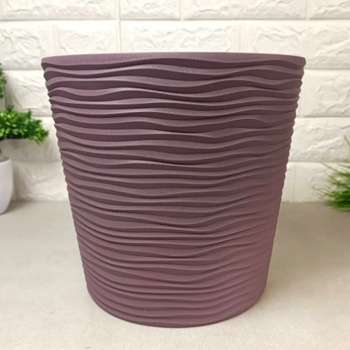 Вазон Ф'южн зі вставкою 23,5*22см низький фіолетовий Алеана Житомир - изображение 4