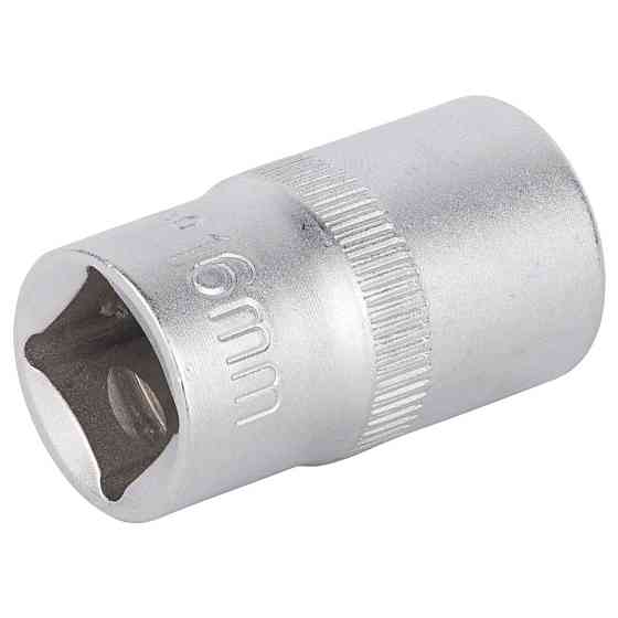 Насадка шестигранна коротка 1/2" 16 мм CrV mid SIGMA (6071161) Київ