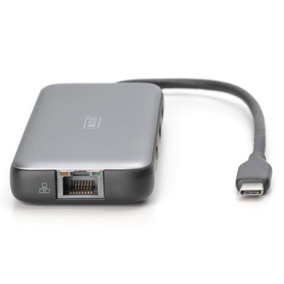 Порт-репликатор Digitus USB-C > 2xHDMI/2xUSB-A/USB-C/SD/MicroSD/RJ54 (DA-70915) Винница - изображение 8