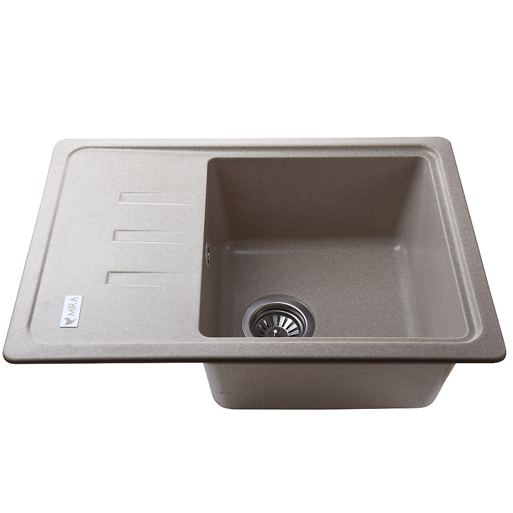 Гранітна мийка Mira MONTI бежевий 620 х 435 мм Тернополь - изображение 3