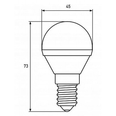 Лампочка EUROELECTRIC LED G45 5W E14 4000K 220V (LED-G45-05144(EE)) Вінниця - фото 3