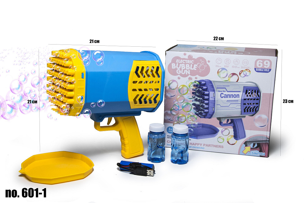 Игрушечный бластер-пистолет генератор мыльных пузырей 601-1 Одесса - изображение 2