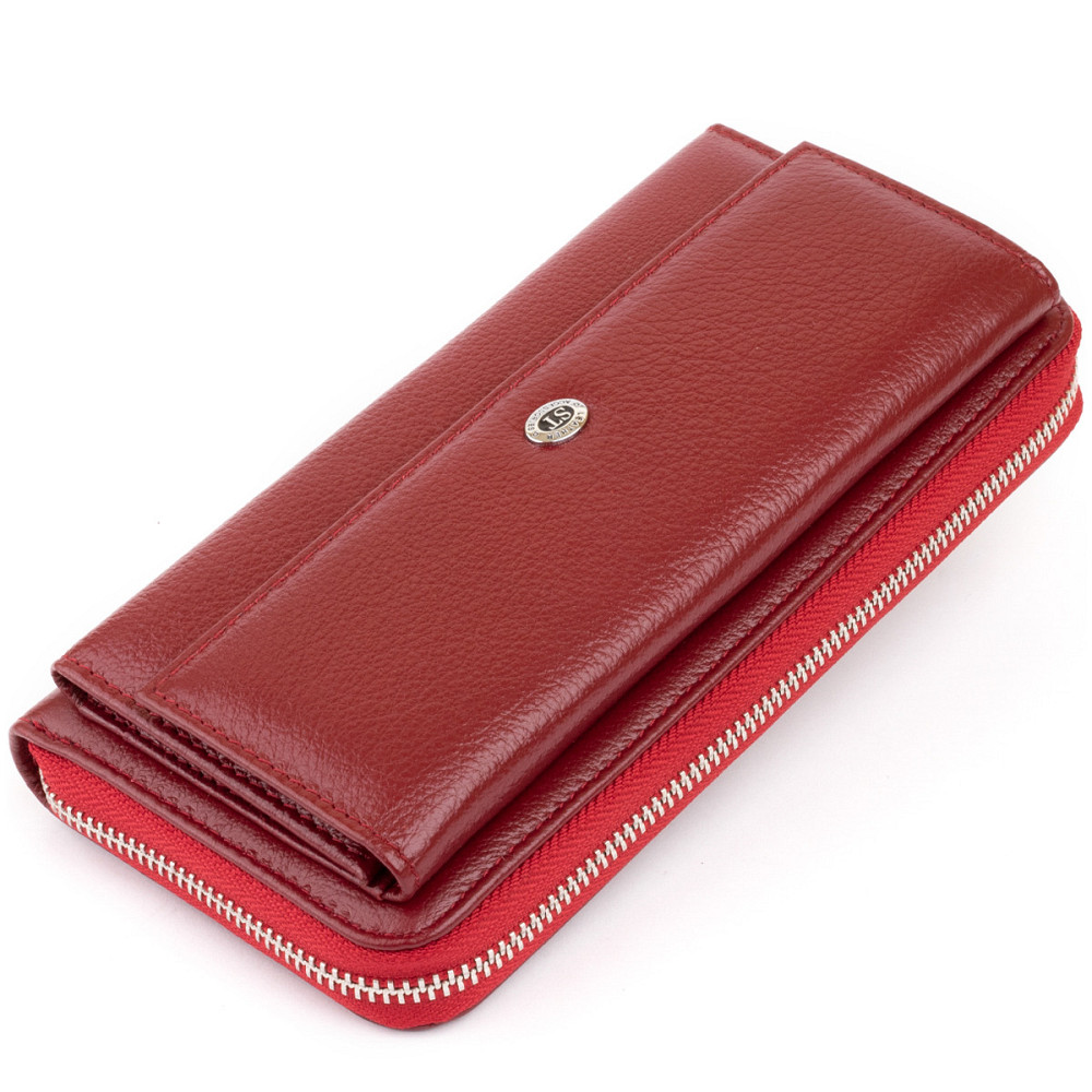 Кошелек кожаный женский ST Leather 19293 Бордовый Киев - изображение 1