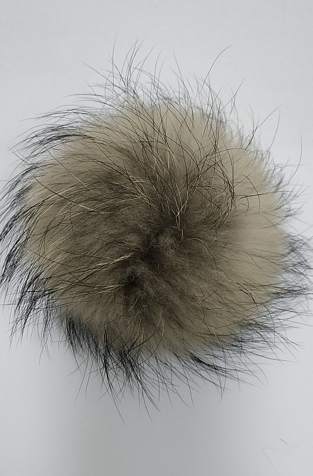 Помпон з натурального хутра єнот 8см Харків - фото 5