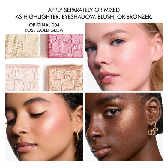 Палітра з рум'ян і хайлайтера Dior Backstage Glow Maximizer Palette 004 Rose Gold Glow Слов'янськ