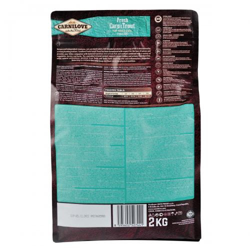 Корм сухой Carnilove Fresh Carp and Trout Sterilised for Adult Cats для взрослых стерилизованных и кастрированных кошек из карп Киев - изображение 3