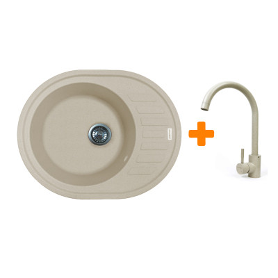 Мойка кухонная Adamant Ovum Avena + змішувач (1824296910406) Вінниця - фото 1