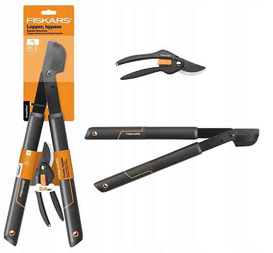 Набір садовий FISKARS (сучкоріз SingleStep S L28 та секатор площинний SingleStep P26 (1057760) Одеса