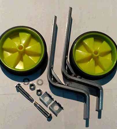 Колеса боковые опорные велосипеда (пластик) (12-20) (желтые) Мукачево