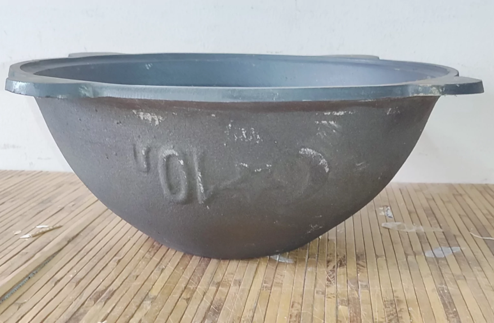 Казан чавунний узбекський 10 л із плоским дном і алюмінієвою кришкою Вінниця - фото 3