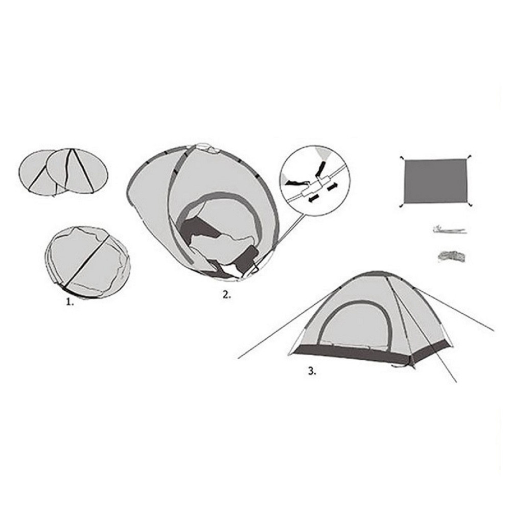 Намет тримісний саморозкладний 2.00 х 2,00 м зелений Київ - фото 10