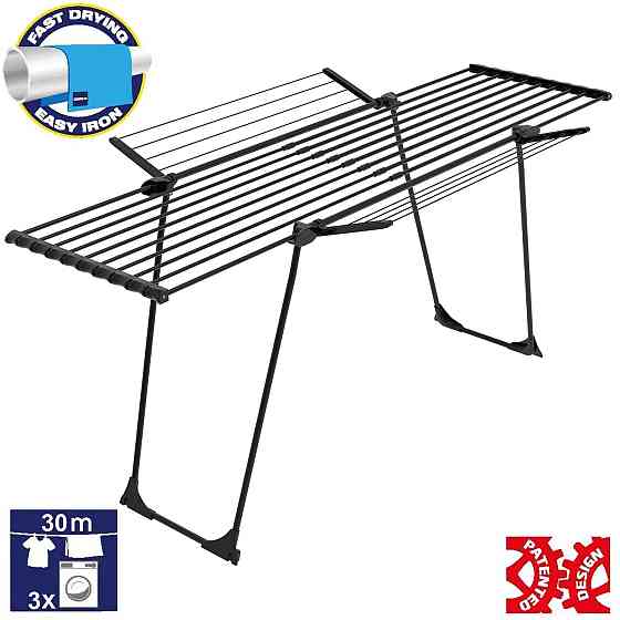 Сушарка для білизни підлогова Casa Si Casa Flex Ultra Black (CS92180B04H) Київ