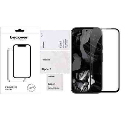 Стекло защитное BeCover Google Pixel 8a Black (711663) Винница
