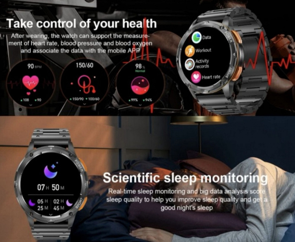 Чоловічий годинник: Uwatch Smart Kopter Steel Black Київ - фото 6