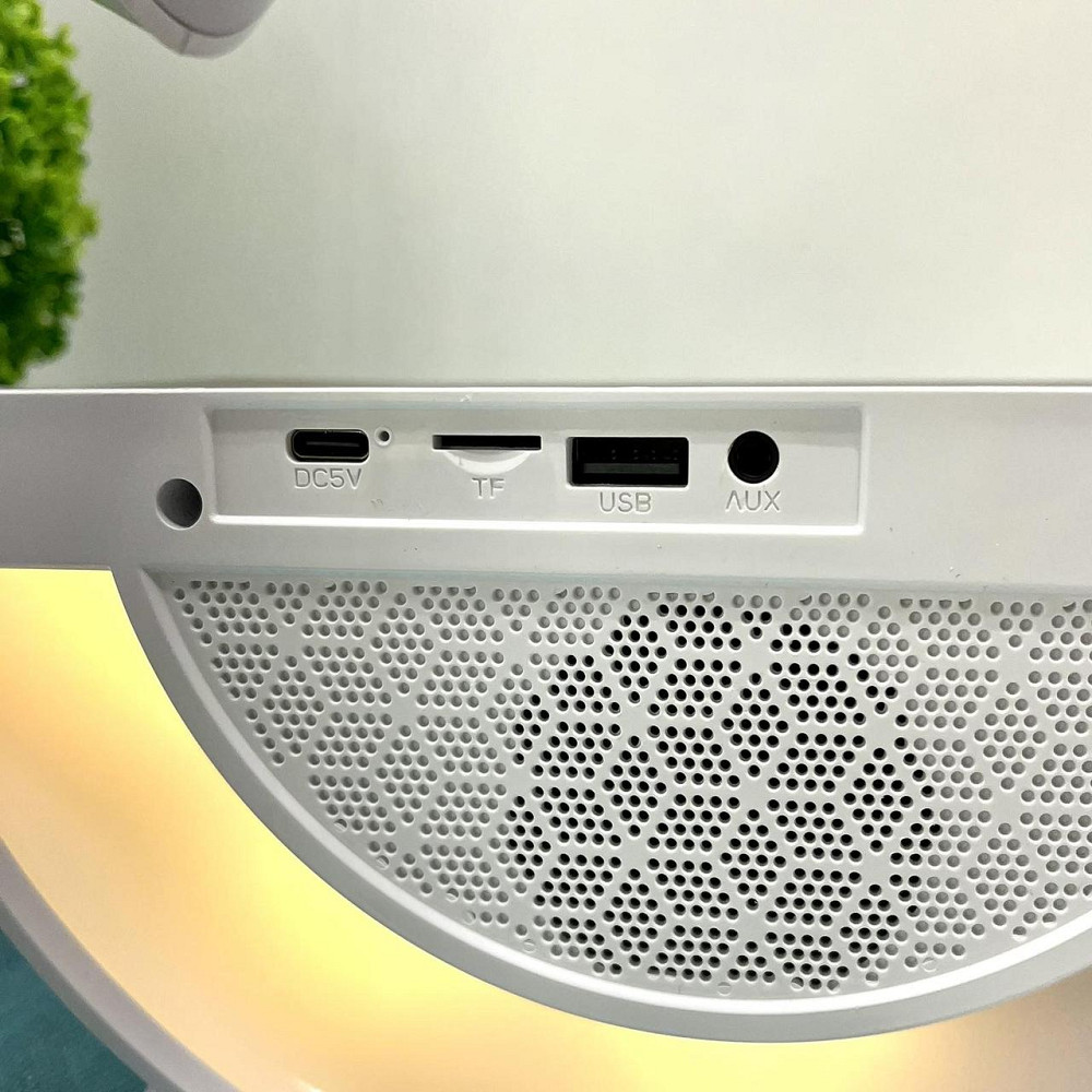 Колонка світильник з бездротовою зарядкою телефону та годинником Bluetooth 5.2 підтримка USB Type-C зміна режимів (C 65408) Чернігів - фото 6