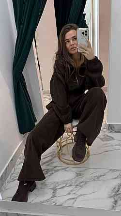 Женский теплый повседневный комбинезон из флиса Шоколадный, 42/46 Одесса