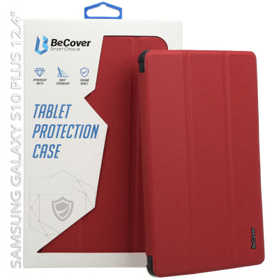 Чехол для планшета BeCover Smart Case Samsung Galaxy Tab S10 Plus (SM-X820/SM-X826) 12.4" Red Wine (712239) Винница - изображение 5