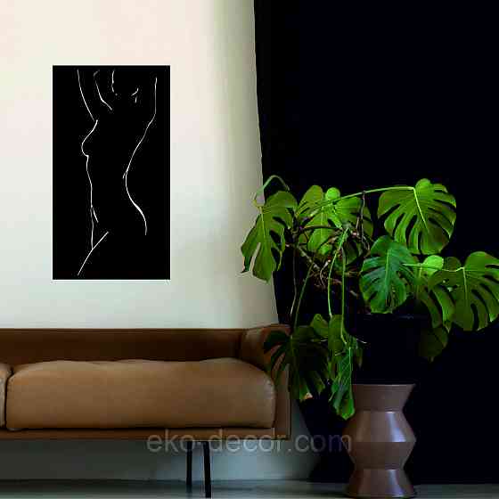 Декоративне настінне Панно «Силует жінки», Декор на стіну Київ