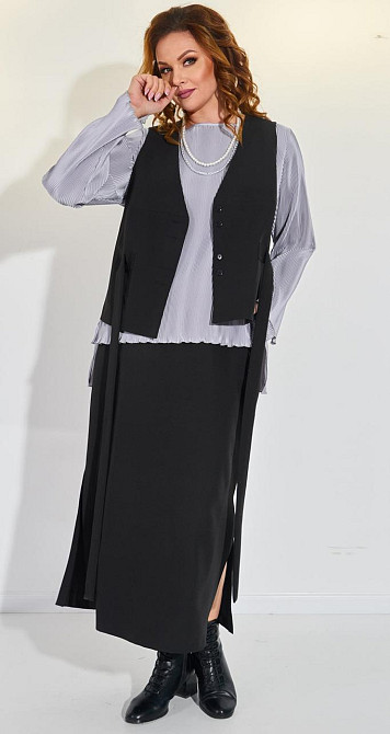 Костюм-трійка зі спідницею (50) Київ - фото 1