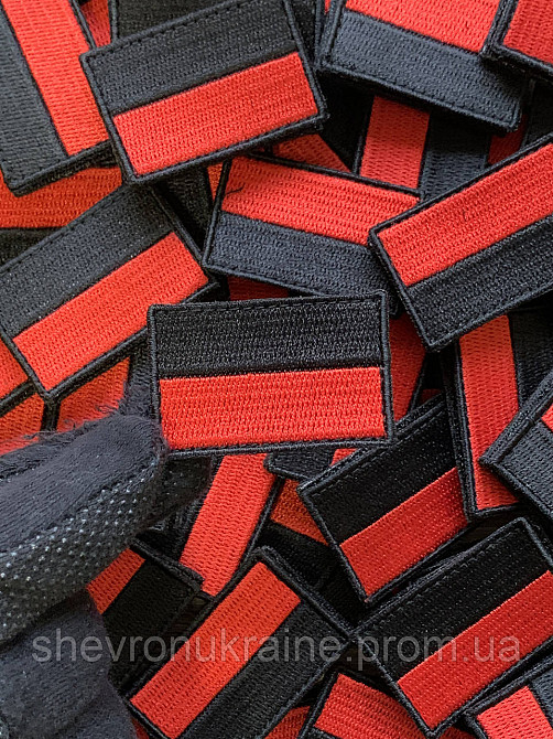 Шеврон Прапор УПА міні (Форма прямокутна. На липучці) Розмір 3x4.5см Київ - фото 4