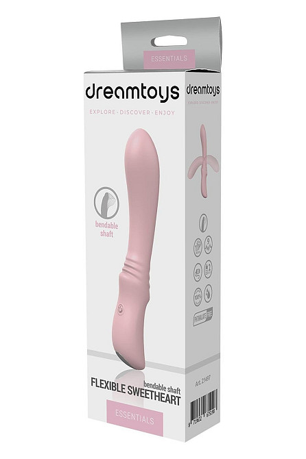 Вібратор гнучкий класичний Dream Toys Essentials Sweetheart рожевий Sex Aura Київ - фото 5
