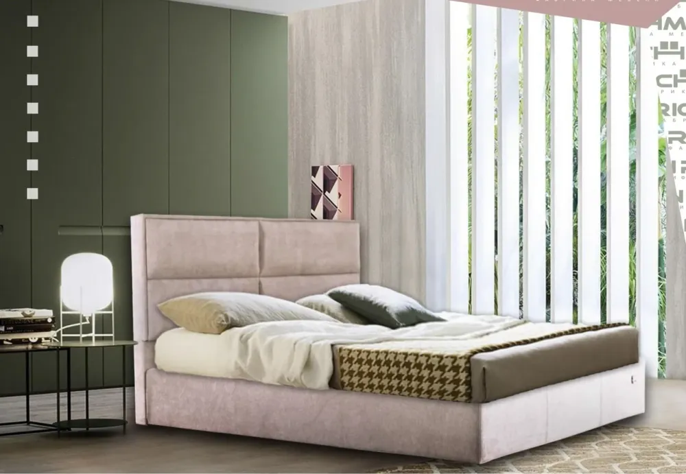 Кровать Двуспальная Sheffield VIP 160 х 200 см Мисти Mocco С дополнительной металлической цельносварной рамой Мокко Киев - изображение 9