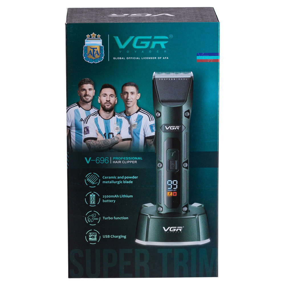 Машинка для стрижки професійна з 4 насадками VGR V-696 Київ - фото 10