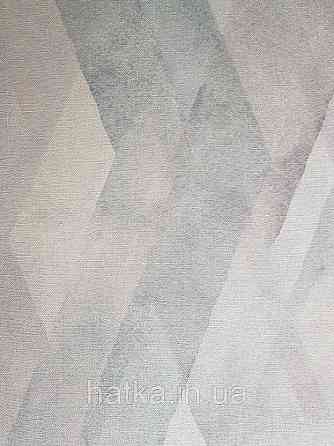 Шпалери вінілові на флізелін Marburg Shades смуги зигзаг розмиті з ефектом старіння чорні сині бузкові Київ