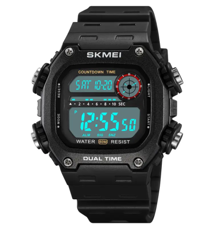 Часы мужские спортивные наручные Skmei 2126 (Черный с белым) Винница